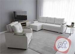 Комплект "Агат" прямой диван + кресло-кровать 12084