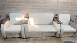 Комплект мини диван и два кресла 12597