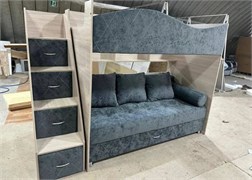 Кровать двухъярусная с диваном 12460