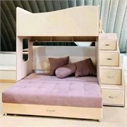 Кровать двухъярусная с диваном 12471