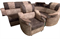 Комплект мягкой мебели: угловой диван + кресло. 11749